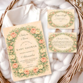 Blush Sage Rose Garden Diapper Raffle Informatiekaartje