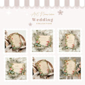 Blush Vine Lijst bruiloft Bedankkaart