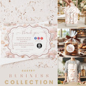 Blush Vintage Patisserie Bakery Business Ronde Sticker