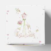 Blushing Bride in Bloom Bride To Be Vierkante Sticker