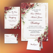 De Blushing Bride Red Rose Bruiloft Save The Date
