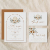 BOHEME Boho Herfst Terracotta Bloemen Witte Pompoe Sticker