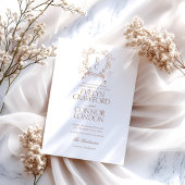 Elegant script gastennamen script bruiloft kaart