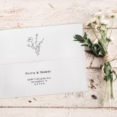 Rustieke Floral minimale bruiloft Save The Date