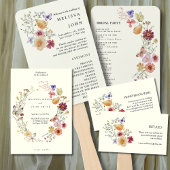 Boho All in One Wedding Kaart