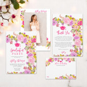 Boheemse roze rozen afstuderen advies wensen informatiekaartje