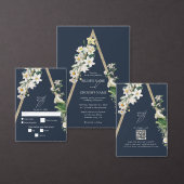 Bohemian Wood Pyramid Wit Bloemen Blauw Bruiloft Kartonnen Onderzetters (Personaliseer de collectie van deze zelfstandige maker.)