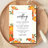 Boho Abstract Sketchy Orange Garden Wedding Servet
