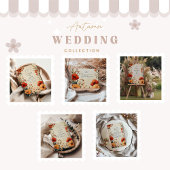Boho Autumn Floral Wedding Kaart
