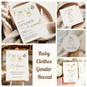 Team Boy Geslacht Onthullen Partij Stemming Ronde Sticker