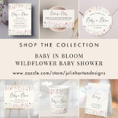 Boho Wildflower Baby in Bloom Douche Uitnodiging