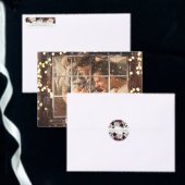 Lush Blossom | Monogram Paars en roze patroon Thermosbeker