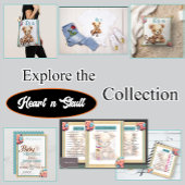 Boho Blue Beer Baby shower Beste Baby Kaarten Notitiekaartje