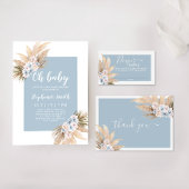 Boho Pampas Grass Mimosa Bar Boy Poster