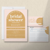 Boho Blush & Mosterd Recept voor de bruid Informatiekaartje