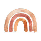 Bohemian Burnt Oranje Rainbow-Baby shower Bedankdoosjes