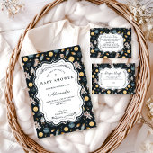 Boho Celestial Animal Baby Shower Diapper Raffle Informatiekaartje