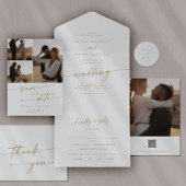 Boho Chic Goud en Wit Dank u Bruiloft Bedankdoosjes