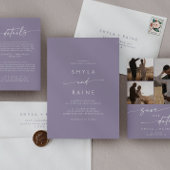 Boho Chic Lavendel Paarse Bruiloft Fact Servetten