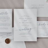 Boho Chic Slate Blue Hangover Helper Favor Ronde Sticker