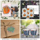 Bloemen Waterverf Boho Chic Widflower Bruiloft Save The Date