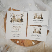 Boho Merry Kerstmis Cadeaulabel