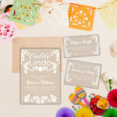 Boho Cielito Lindo Mexicaans Baby shower Waterfles Etiket