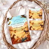 Boho Country Western Baby Shower Kaart