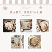 Boho Cowgirl Western Theme Baby shower Folie Uitnodiging