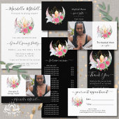 Boho Moon Crystals Feathers Flowers Dankuwel Visitekaartje