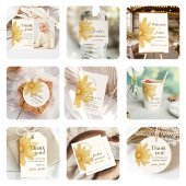 Bohemian Yellow Daisy Floral 1e verjaardag Kaart