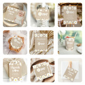 Retro Daisy Drie Bloemen 3e Verjaardag Foto Kaart