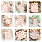 Young Wild en Three Boho Daisy 3e verjaardag foto Kaart