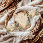 Boho Desert Cactus Bridal Shower Servet