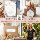 Boho Herfst 50ste Verjaardag Dank U Sleutelhanger