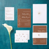 Boho aardse botanische elegante ivoren plaats kaar (Personaliseer de collectie van deze zelfstandige maker.)