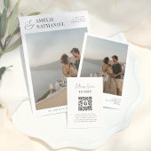 Rustic Modern Wreath Married Couple Return Address Zelfinktende Stempel