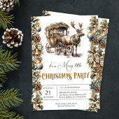 Elegante salie groen holly faux goud Rendier slee Papieren Bordje