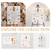 Boho Herfst minimalistisch modern neutraal Baby sh Kaart