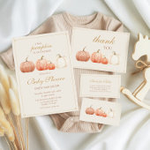 Boho Herfst Polka Dot Pompoenen Luier Raffle Informatiekaartje