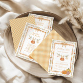 Boho Falling In Love Herfst Baby shower Girl Kaart