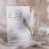 Boho Neutral Fluffy Pampas Grass Vrijgezellenfeest Wandkleed