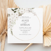 Boho Greenery Pampa Grass Rehearsal Dinner Invitat Kaart