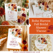 Boho Harvest Fall In Love Bruidsfeest Stickers