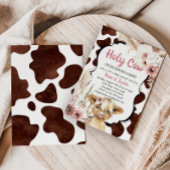 Boho Highland Koe Print Papier Borden Papieren Bordje