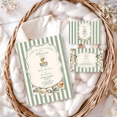 Boho Little Fisherman Vist Diapper Raffle Informatiekaartje