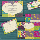 Boho Maximalist Patchwork Quilt  Bloemen Tissuepapier