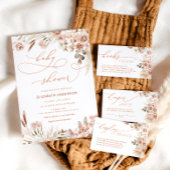 Boho Pampas gras Hoe groot is mama's buik Informatiekaartje