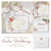 Pampasgras Boho Wilde Bloem Bruiloft Ronde Sticker