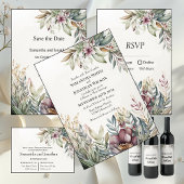 BOHO Pastel Garden Colors Weduwadres Etiket